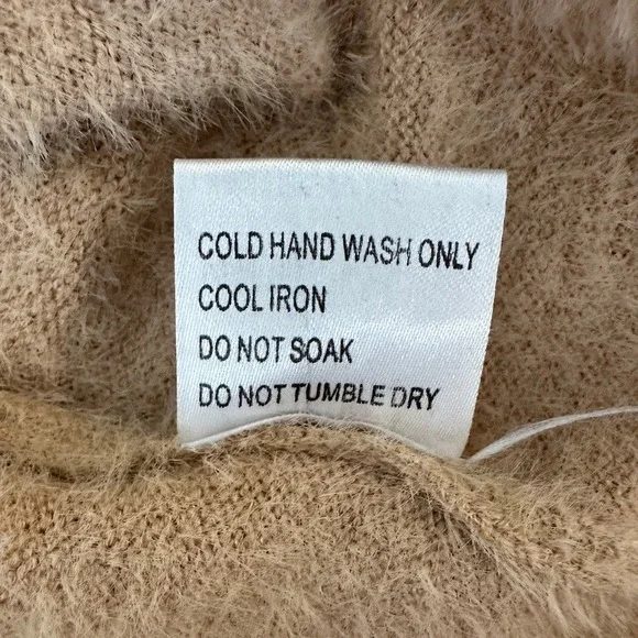 Princess Polly Fuzzy Knit Cropped Sweater - Cozy Pullover Jumper Top Womens - Picture 6 of 7